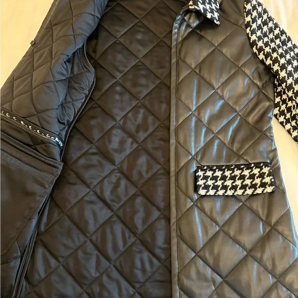 Alice + Olivia Susan Quilted Vegan Leather Coat - Picture 4 of 6